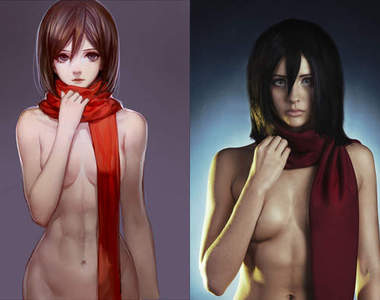 《裸身米卡莎》Cosplay 來自俄羅斯Kasuzame