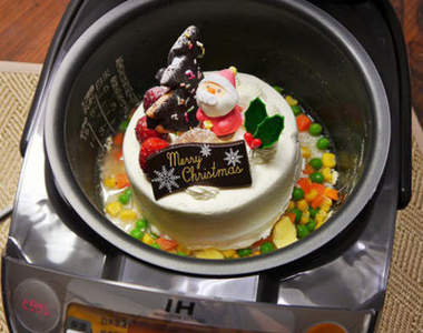 聖誕節《電鍋料理》蛋糕白飯味道太讚了