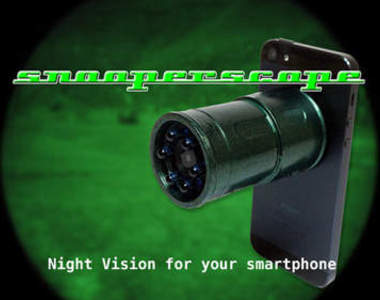 Snooperscope外接式「夜視」手機鏡頭   你想要偷拍什麼～（快招）