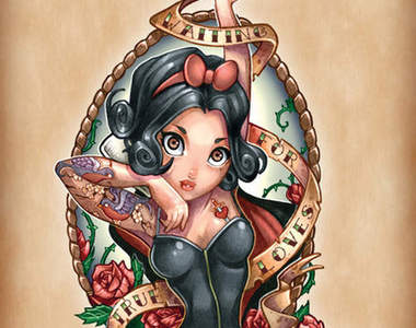 《迪士尼公主》紋身繪圖風