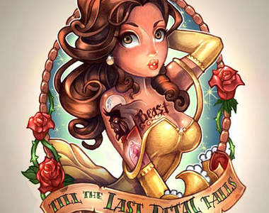 爆乳刺青版的《迪士尼公主》也許這才是公主們的本性（誤）