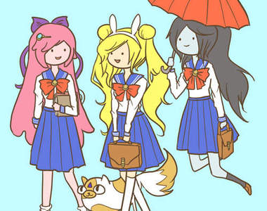 探險活寶畫風的美少女戰士~好可愛唷~