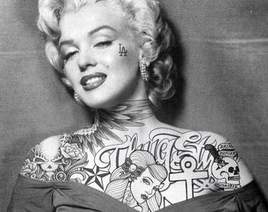 《懷舊明星刺青》如果瑪麗蓮夢露有刺青會是怎麼樣呢?