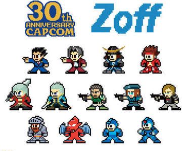 《Zoff x CAPCOM 30周年紀念眼鏡》Q版人物鏡架好犯規