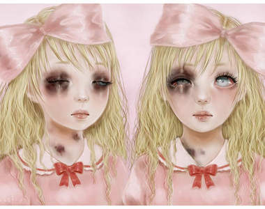 獵奇《傷痛小女孩》20歲藝術家Saccstry