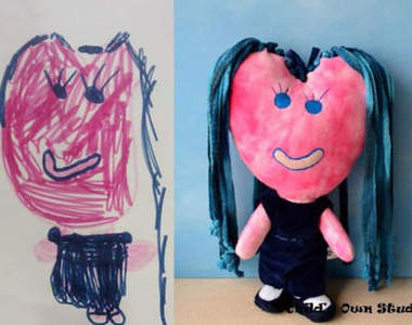 小朋友天馬行空《塗鴨布偶》可愛中帶點可怕