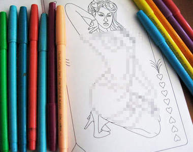 《大人專用著色本》你想從哪裡開始上色？（羞）