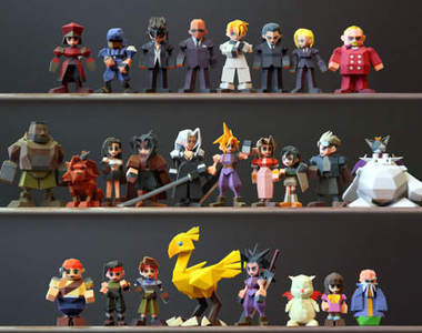 粉絲自製《FF7》3D列印方塊人　整組給他做出來了（驚）