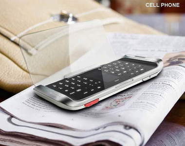 全新可掀蓋式《透明螢幕手機》傳統手機的全面進化~