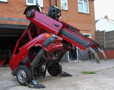 《福特版汽車變形金剛 》老外DIY改裝過程全都露