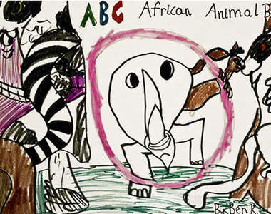 7歲小孩的《字母繪畫》看得懂他在畫什麼嗎？