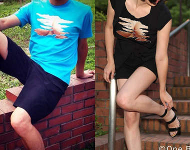 《妄攝乳感T-Shirt》撕裂版登場　而且還是no bra喔>/////<