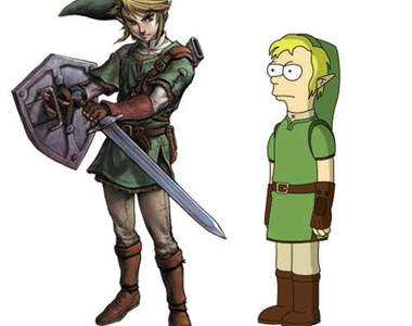 如果薩爾達傳說主角「林克」變成卡通人物...？
