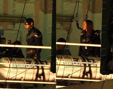 《美國隊長2》首張片場照 黑寡婦直髮登場