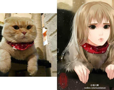 絕美《貓貓狗狗擬人化》出自雪代薰之手