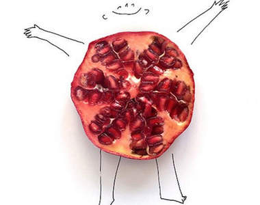 《蔬果藝術畫》看到他就想起了幾米