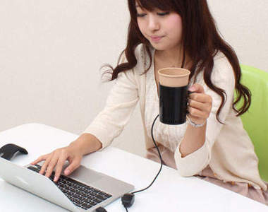 超實用《USB保溫杯架》秋意再濃也能喝得暖呼呼~