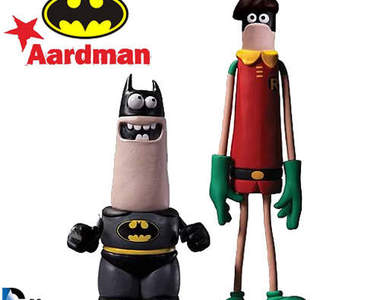 《阿德曼版的蝙蝠俠+羅賓公仔》超可愛造型跟比例～