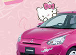 Hello Kitty版《Mitsubishi Mirage》可愛又限量太犯規了啦 Hello Kitty版《Mitsubishi Mirage》可愛又限量太犯規了啦