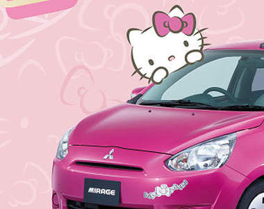 Hello Kitty版《Mitsubishi Mirage》可愛又限量太犯規了啦