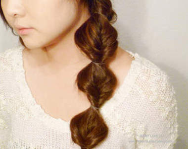 髮型教學系列《泡泡辮》再也不怕大風吹～