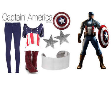 《復仇者聯盟穿搭術》今天穿～美國隊長好了❤