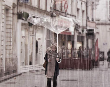 超未來感《空氣雨傘》 有了它以後再也不怕風吹雨打啦～