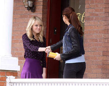 天后見天后~葛溫與瑪莉珍終於在《驚奇再起2》片場碰頭啦~