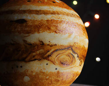 超高再現度的《木星蛋糕》到底有誰會捨得切開它呢？（握刀）