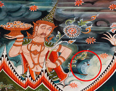 哆啦A夢卡通佛寺　泰國一間富有七百年歷史的寺廟光景