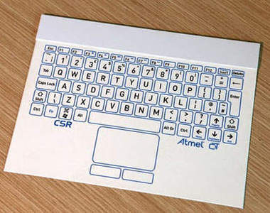 《藍牙紙板鍵盤》 世上最薄的觸控鍵盤~但碰水不就...www