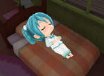 《初音ミク Project mirai 2》初音穿睡衣一起睡覺晚安安(躺) 《初音ミク Project mirai 2》初音穿睡衣一起睡覺晚安安(躺)