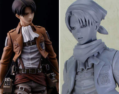 千值練《進擊的巨人》里維兵長模型 連打掃姿態也很精美ww