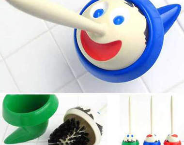 《造型馬桶刷》這麼可愛人家捨不得刷啦～