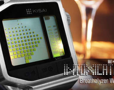 超實用《酒測手錶 Kisai》 只要一呼就能知道你醉了沒有~(嗝)