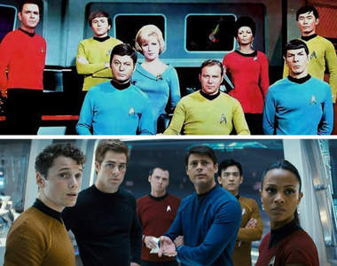 《星際爭霸戰》老版VS新版 角色比較圖