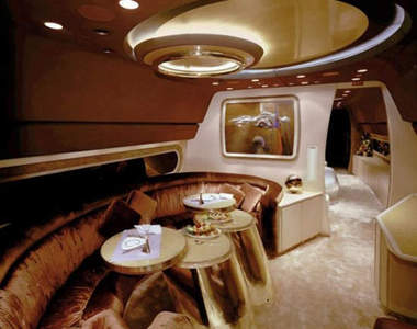 超級豪華《私人噴射機內部》連廁所都是鍍金的？