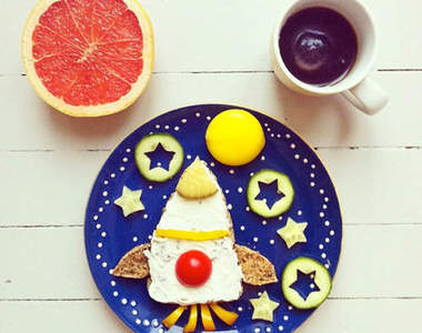 可愛繪本風《早餐擺盤藝術》光用看的心情就好好♥