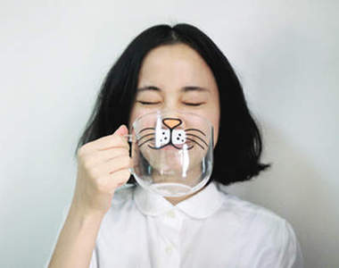 《一秒變貓咪》超可愛玻璃杯