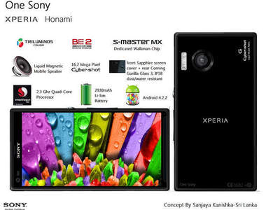 SONY手機機皇Honami最新規格&模擬圖流出