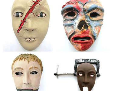 《戰後士兵的作品》這些面具代表了什麼呢？