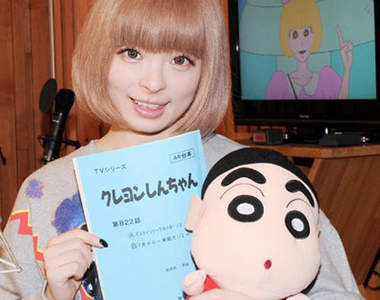 きゃりーぱみゅぱみゅ化身聲優～為自己在蠟筆小新的角色配音嚕～