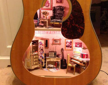 吉他裡的微世界 超有愛的禮物♥