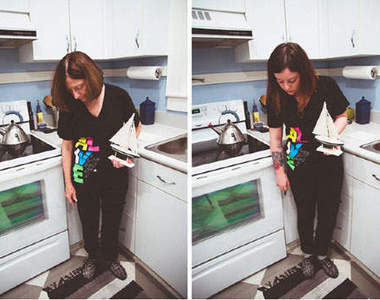 《母女相似照》  媽媽女兒傻傻分不清楚