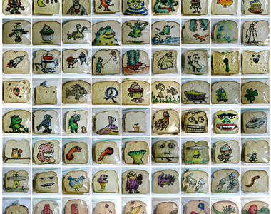 《三明治塗鴉》365天每天都可以吃到把拔的愛♥