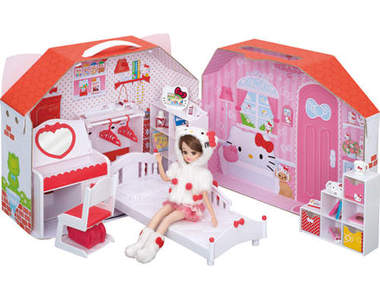 《Hello Kitty×莉卡娃娃》超夢幻Kitty娃娃屋也太想住進去了吧♥