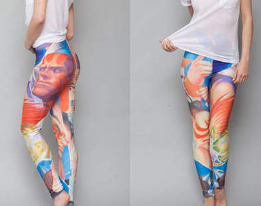 回味無窮的《快打旋風內搭褲》配白上衣整個型