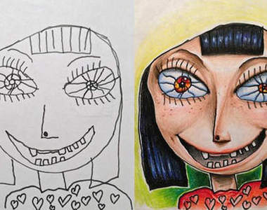 《改造兒女塗鴉》爸爸根本就是位畫家XD