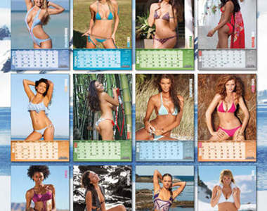 運動畫刊《比基尼美女曆》冬天來補一下眼睛