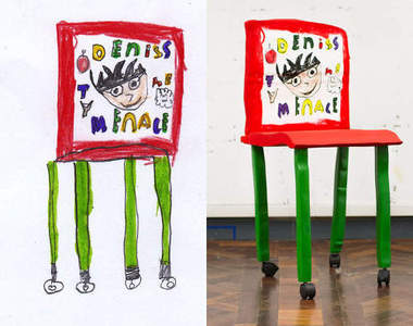 小朋友的塗鴉實體化　天馬行空的椅子設計也可以忠實呈現